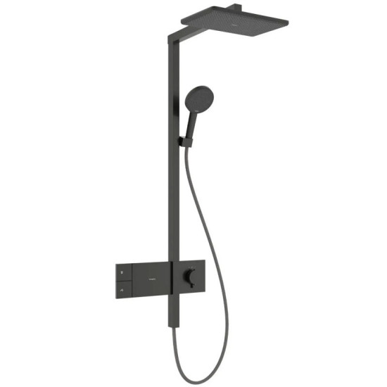 Душова система Hansgrohe Raindance Alive Q Showerpipe 210/340, 1jet 24580340 чорний шліфований хром