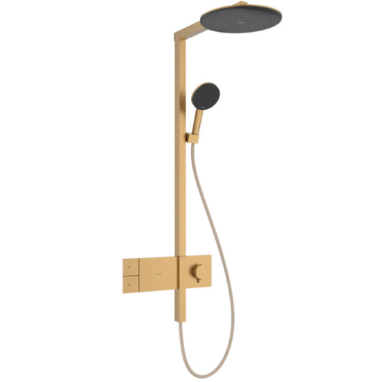 Душова система Hansgrohe Raindance Alive S Showerpipe 300 24582140 шліфована бронза
