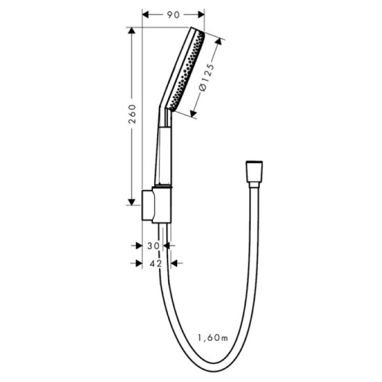 Душевой гарнитур Hansgrohe Raindance Alive Select S EcoSmart 24611700 белый матовый