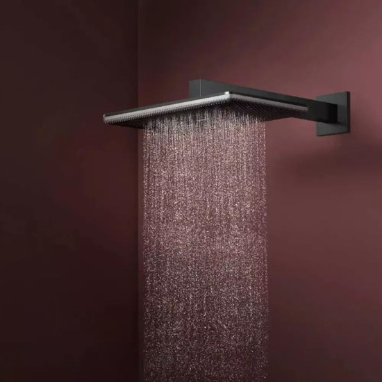 Лійка для верхнього душу Hansgrohe Raindance Alive Q 24530670 чорний матовий