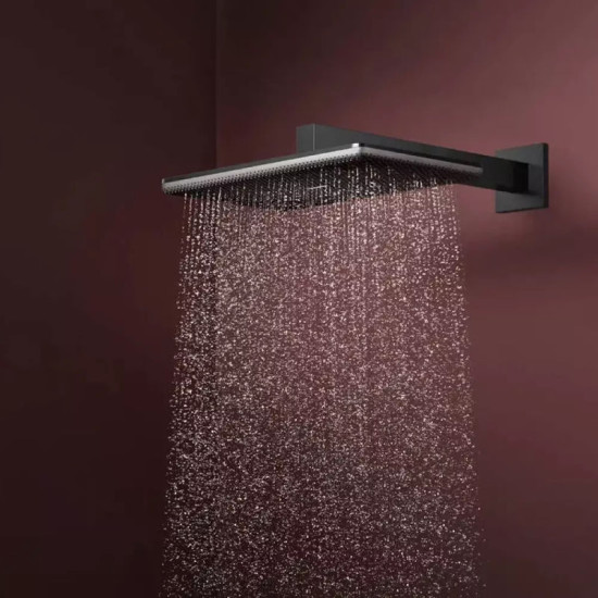 Лійка для верхнього душу Hansgrohe Raindance Alive Q 24530670 чорний матовий