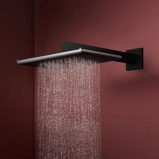 Лійка для верхнього душу Hansgrohe Raindance Alive Q 24550670 чорний матовий