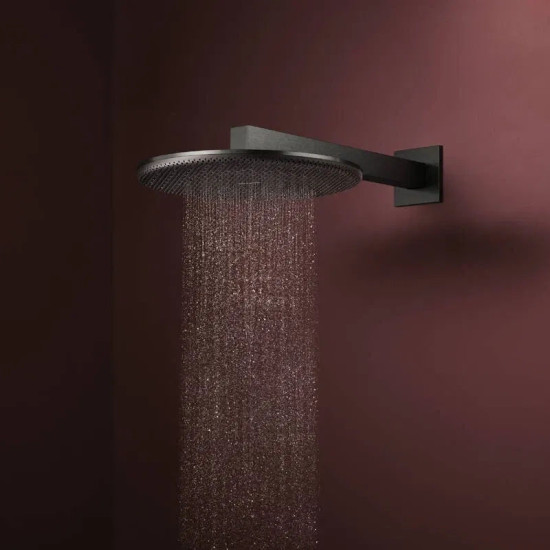 Лейка для верхнего душа Hansgrohe Raindance Alive S 300 24520340 черный матовый хром
