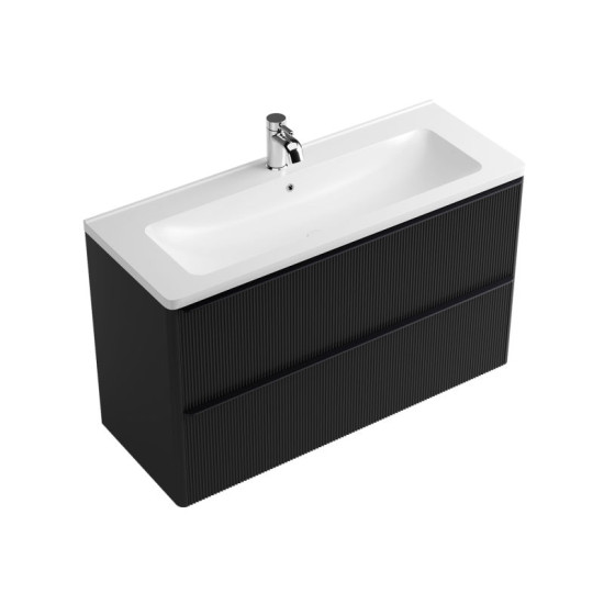Тумба с раковиной Fancy Marble (Буль-Буль) Maycan 120 графит матовый