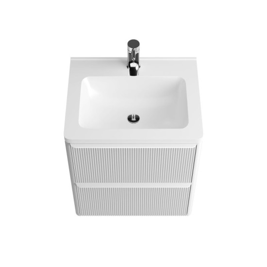 Тумба с раковиной Fancy Marble (Буль-Буль) Maycan 60 белый
