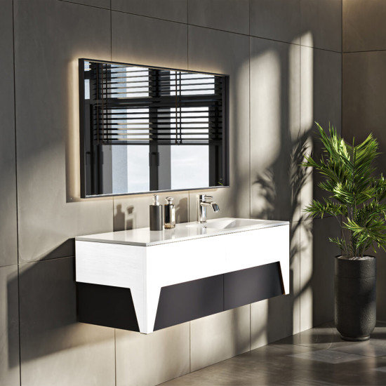 Тумба з раковиною Fancy Marble (Буль-Буль) BARI білий
