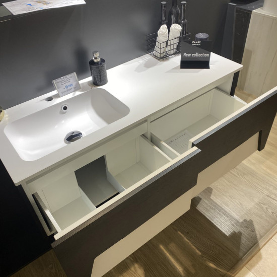 Тумба з раковиною Fancy Marble (Буль-Буль) BARI білий