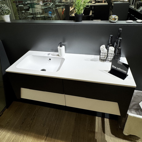 Тумба під раковину Fancy Marble (Буль-Буль) BARI графіт матовий