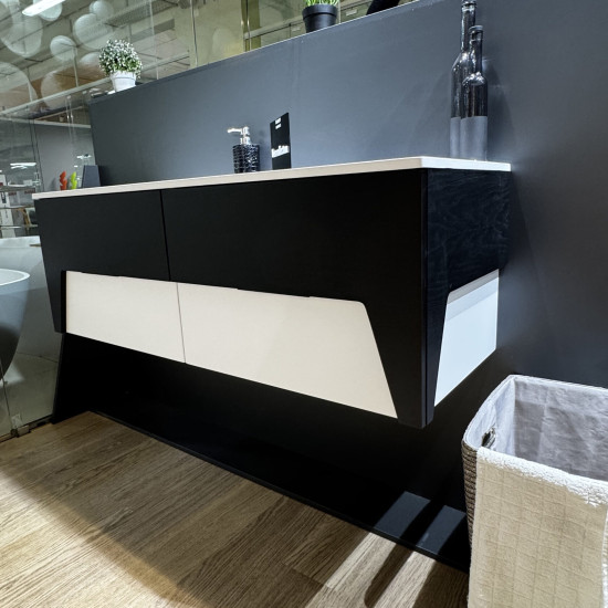 Тумба під раковину Fancy Marble (Буль-Буль) BARI графіт матовий