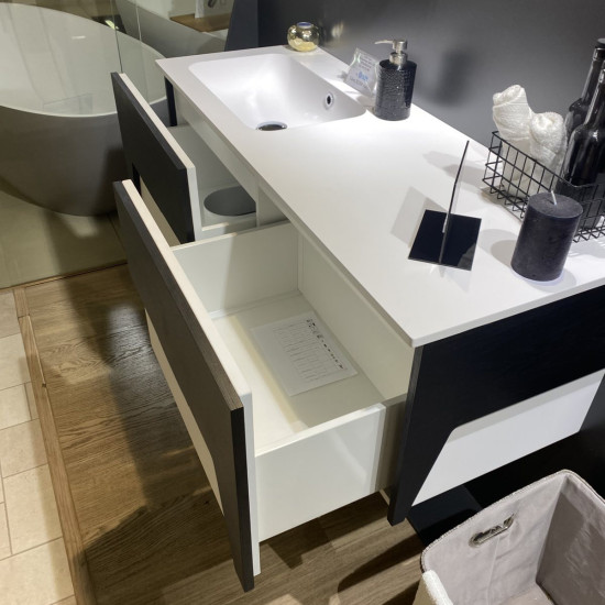Тумба під раковину Fancy Marble (Буль-Буль) BARI графіт матовий