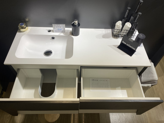 Тумба під раковину Fancy Marble (Буль-Буль) BARI графіт матовий