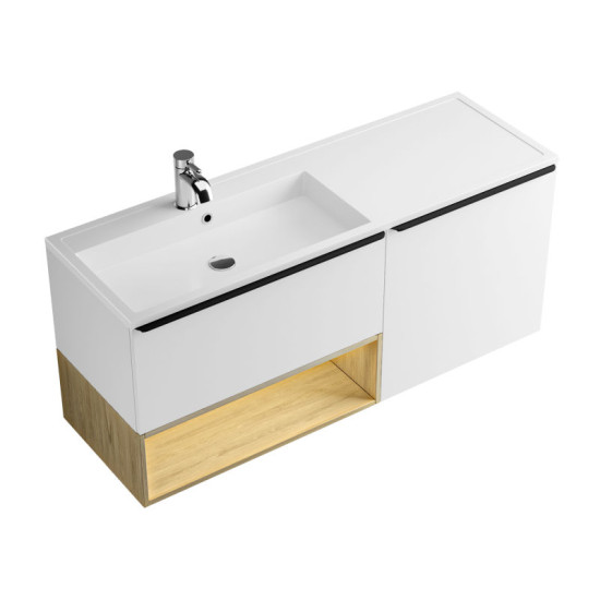 Тумба з раковиною Fancy Marble (Буль-Буль) Yaros белый