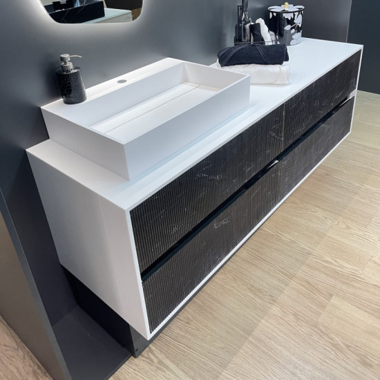 Тумба с раковиной Fancy Marble (Буль-Буль) KORO