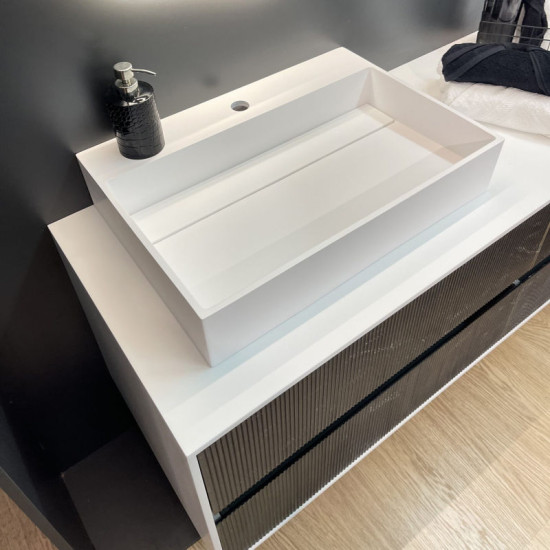 Тумба с раковиной Fancy Marble (Буль-Буль) KORO
