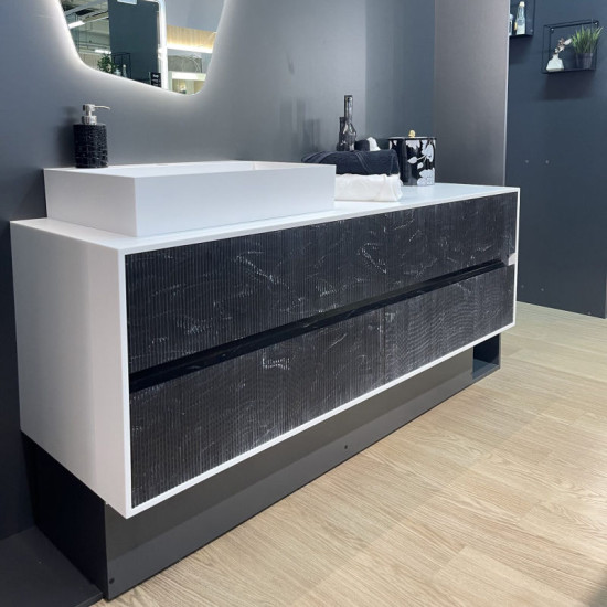 Тумба с раковиной Fancy Marble (Буль-Буль) KORO