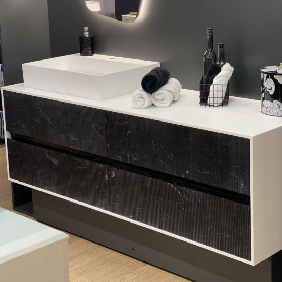 Тумба с раковиной Fancy Marble (Буль-Буль) KORO