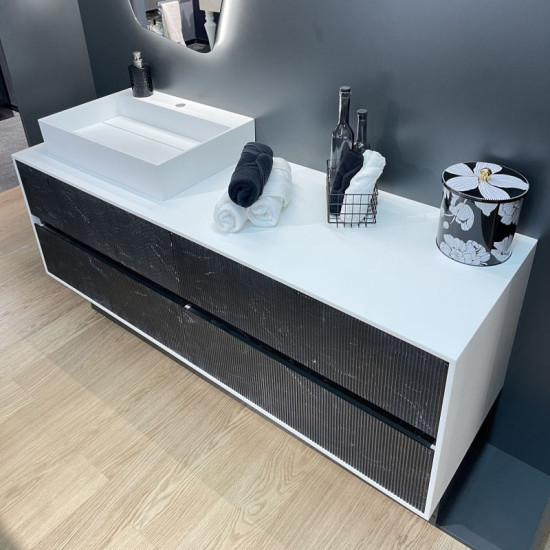 Тумба с раковиной Fancy Marble (Буль-Буль) KORO