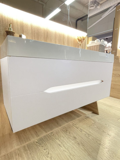 Тумба з раковиною Fancy Marble (Буль-Буль) GREENWICH білий
