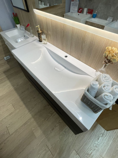Тумба з раковиною Fancy Marble (Буль-Буль) GREENWICH білий
