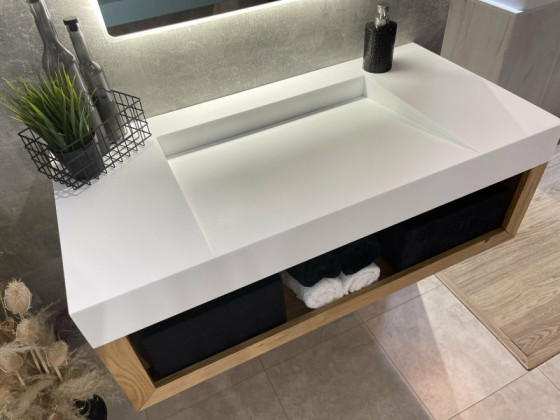 Тумба з раковиною Fancy Marble (Буль-Буль) RICCO