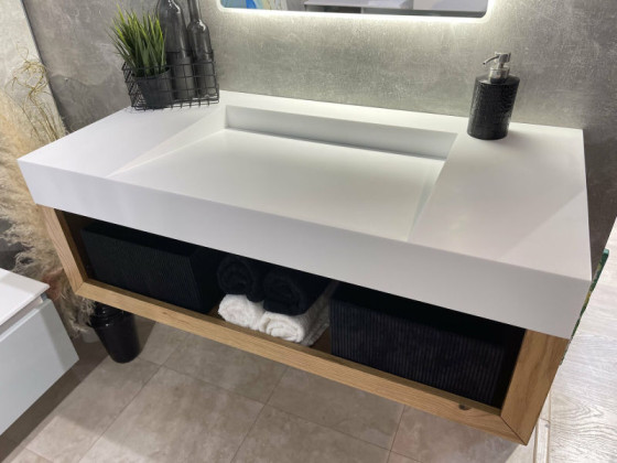 Тумба з раковиною Fancy Marble (Буль-Буль) RICCO