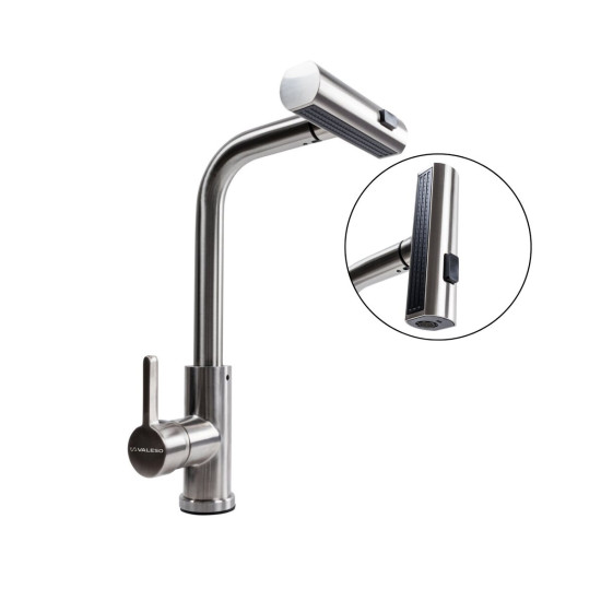 Кухонна мийка Valeso Handmade CM 65x50 L  + Valeso XK08A