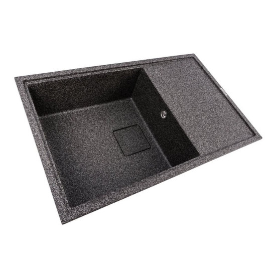 Кухонная мойка Valeso 7950 GALANS + Valeso Q411MB + Сифон (Графит)