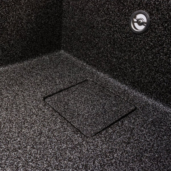 Кухонная мойка Valeso 7950 GALANS + Valeso Q411MB + Сифон (Графит)