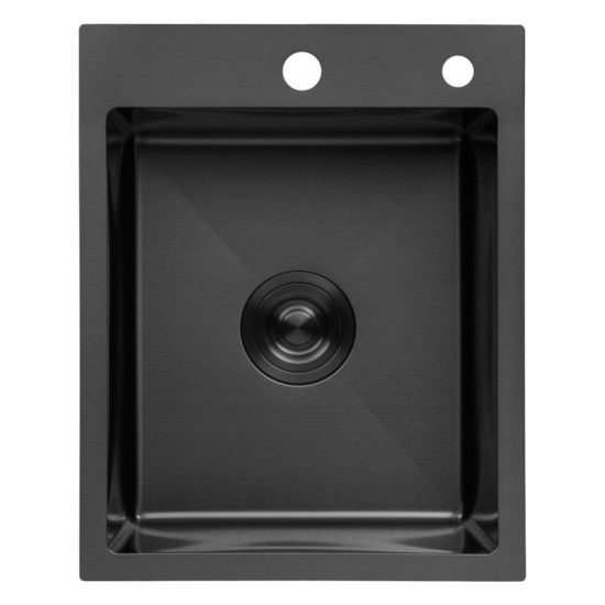 Кухонная мойка Kroner KRP PVD Schwarze - 4050HM (3,0/1,0 мм)