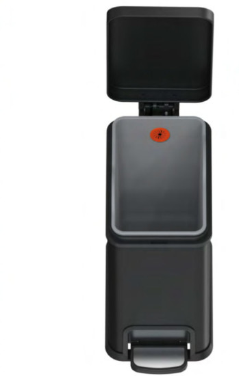 Відро для сміття Koer TC-010108-05 8 л чорний (KR5593)