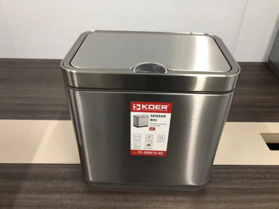 Відро для сміття Koer TC-020212-02 12 л нержавіюча сталь (KR5584)