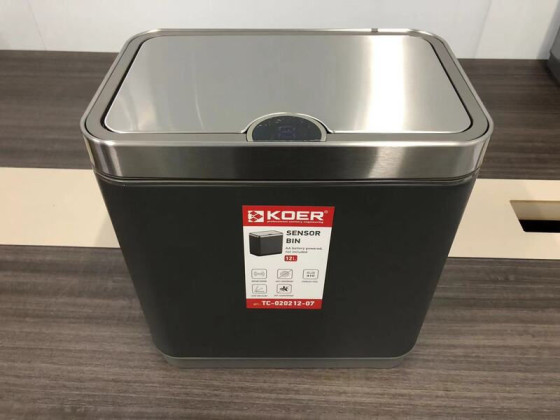 Ведро для мусора Koer TC-020212-07 12 л графит (KR5585)