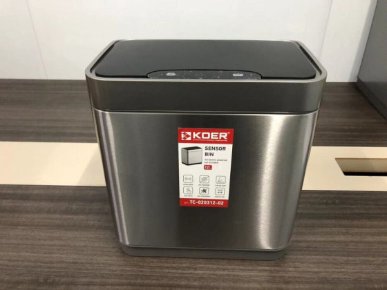 Відро для сміття Koer TC-020312-02 12 л нержавіюча сталь (KR5586)