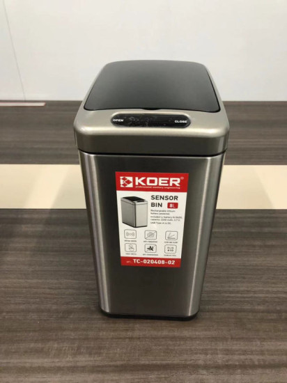 Відро для сміття Koer TC-020408-02 8 л нержавіюча сталь (KR5588)