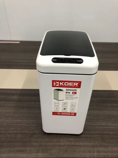 Відро для сміття Koer TC-020408-08 8 л білий (KR5589)