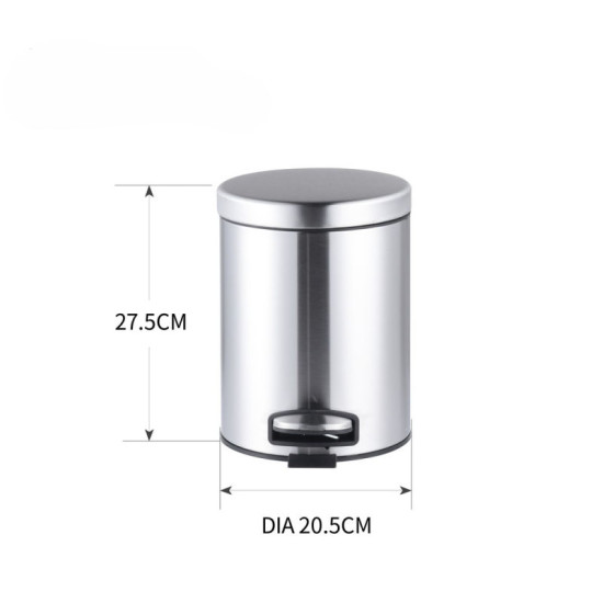 Ведро для мусора Mixxus Ellipse-TC0205 SS Color 5л нержавейка (MI7076)