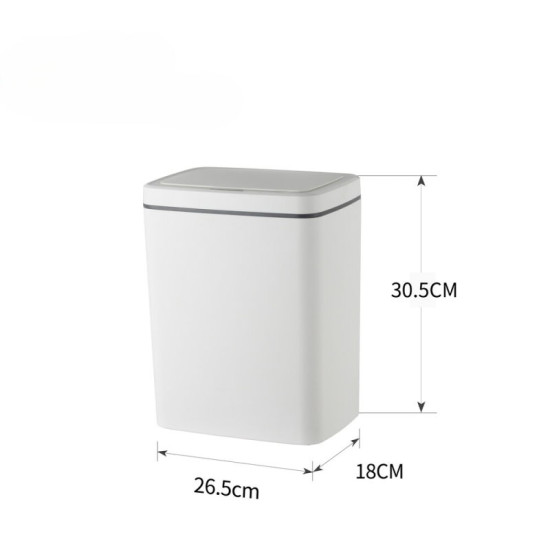 Ведро для мусора Mixxus WAVE-TC0110 White 10 л белый (MI7073)