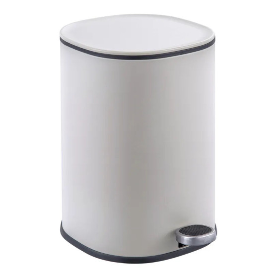 Ведро для мусора Zerix Prime-TC0105 White 5л белый (ZX5901)