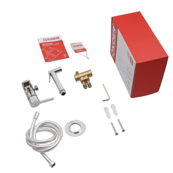 Гигиенический душ со смесителем Koer KB-23029-01 хром (KR5484)