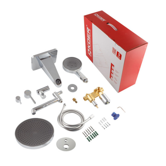 Душевая система скрытого монтажа Koer KB-66029-01 (KR5483)