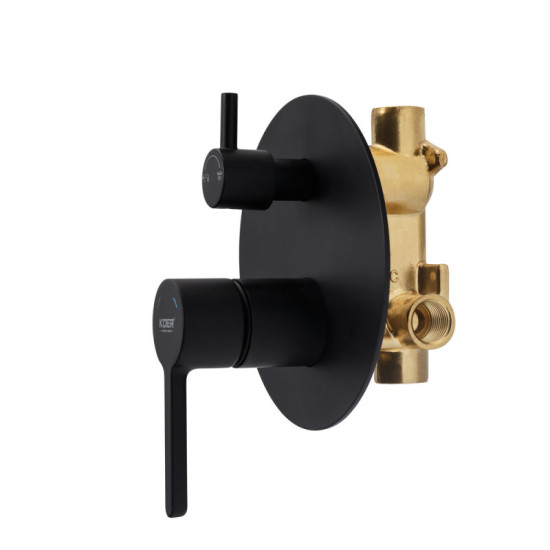 Душевая система скрытого монтажа Koer KB-66029-05 черный (KR5492)
