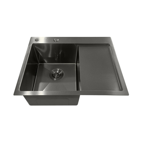 Кухонная мойка Mixxus MH6350L Nano-Black (3.0/0.8) (MI7045)