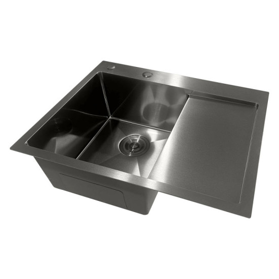 Кухонная мойка Mixxus MH6350L Nano-Black (3.0/0.8) (MI7045)