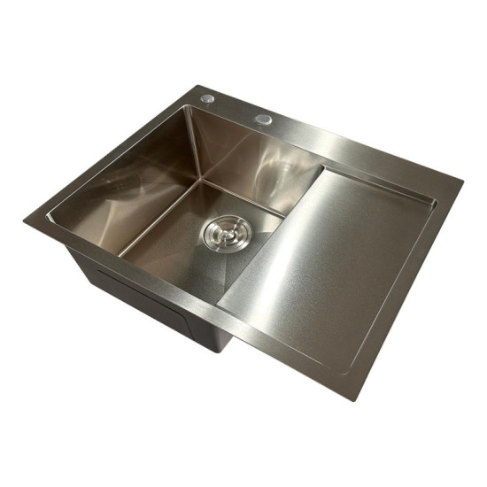 Кухонная мойка Mixxus MH6350L Nano-Silver (3.0/0.8) (MI7044)