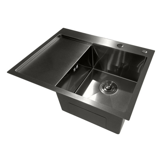 Кухонная мойка Mixxus MH6350R Nano-Black (3.0/0.8) (MI7047)