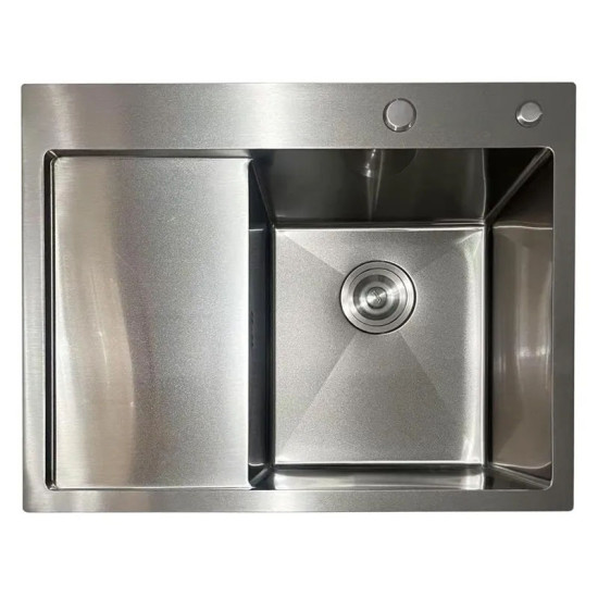 Кухонная мойка Mixxus MH6350R Nano-Silver (3.0/0.8) (MI7046)