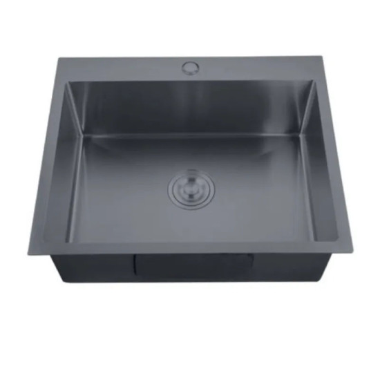 Кухонна мийка Zerix ZH5045-215 Nano-Black (3.0/0.8) (MX1580)