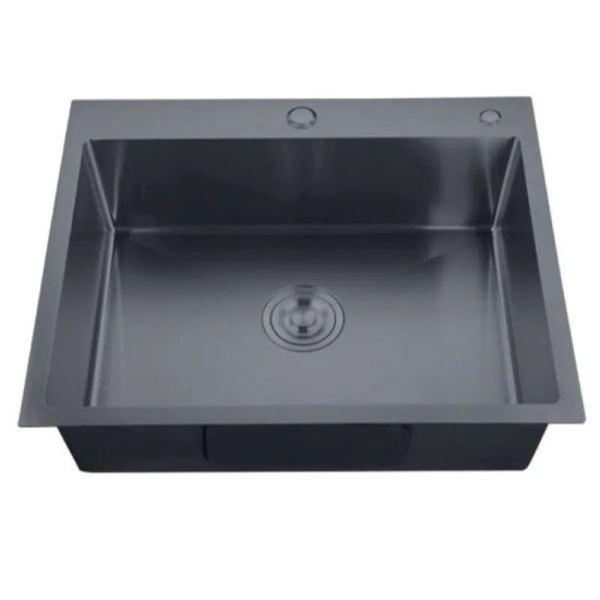 Кухонная мойка Zerix ZH5843-215 Nano-Black (3.0/0.8) (MX1584)