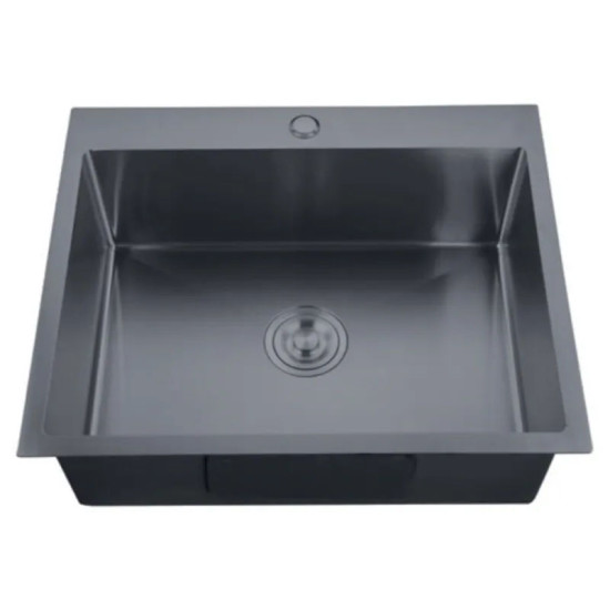Кухонная мойка Zerix ZH6050-215 NANO-BLACK (3.0/0.8) (MX1586)
