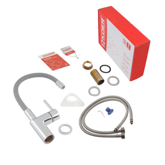 Кухонний змішувач Koer KB-70029-01 хром (KR5486)